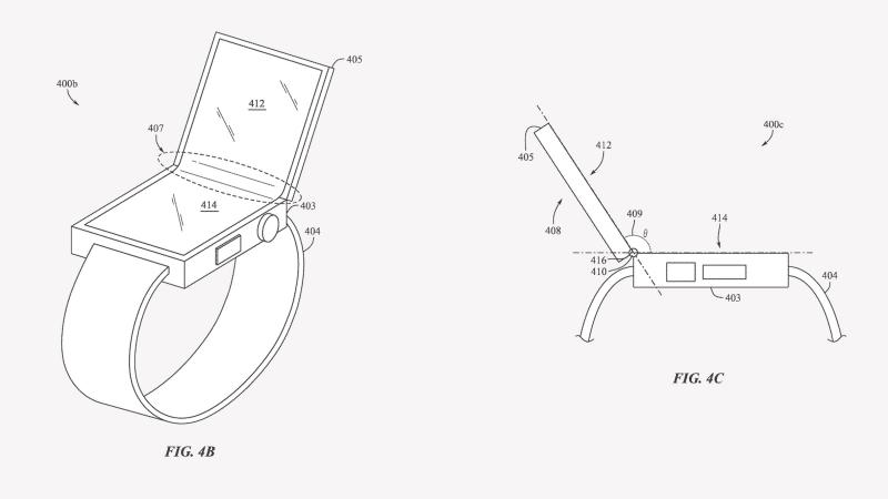 Apple подаёт заявление на патент на складные Apple Watch с двумя экранами