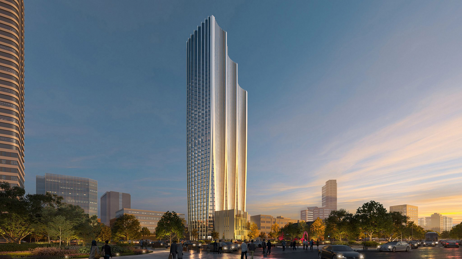 Орхидея из стали и стекла: Zaha Hadid Architects показала небоскрёб для Тайбэя
